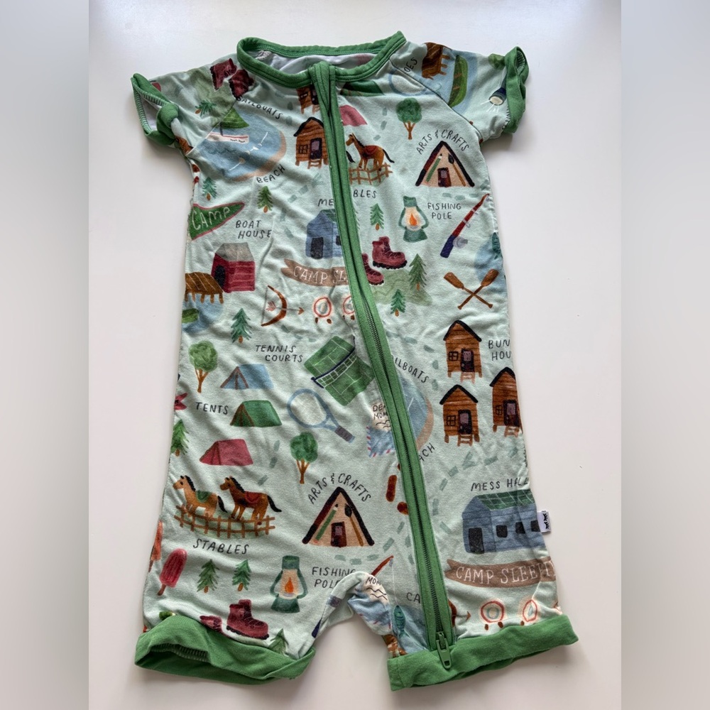 Little Sleepies Shorty Zippy - Camp 12-18M